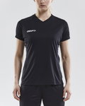 Craft Sport-Shirt (Trikot) Squad Solid - lockere Schnitt, schnelltrocknend - schwarz Damen